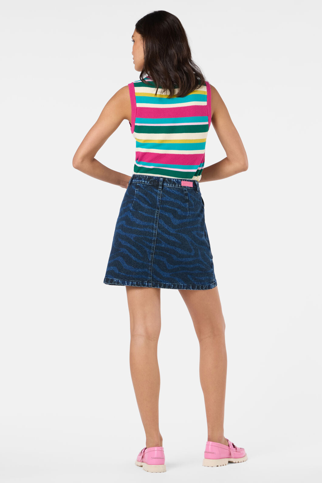 Gorman - Racing Stripes Denim Mini - print