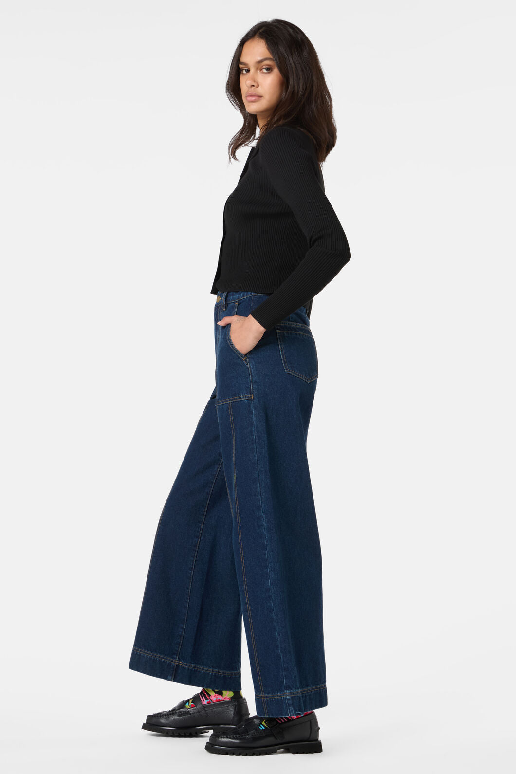 Gorman - Scarlett Wide Leg Denim Jean - indigo