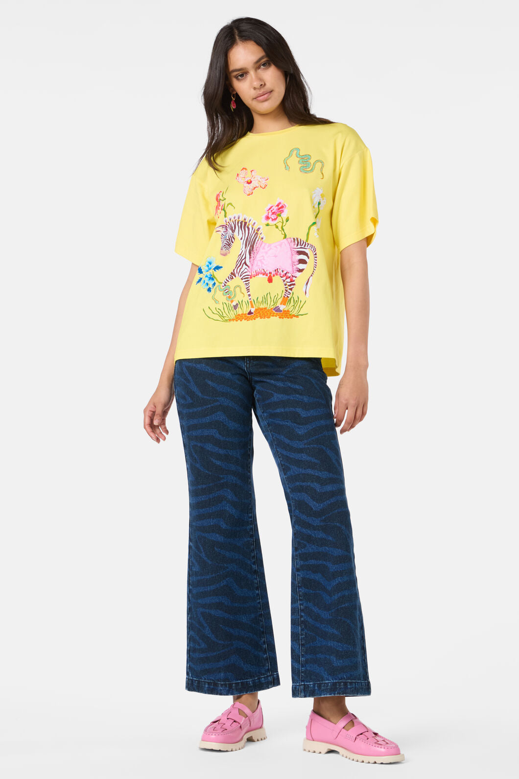 Gorman - Zebra Placement OS Tee - print