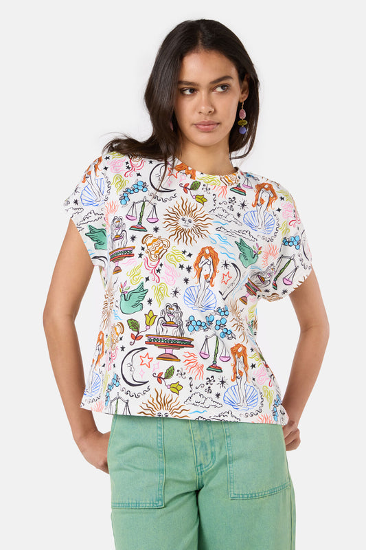 Gorman - Good Fortune Boxy Tee - print