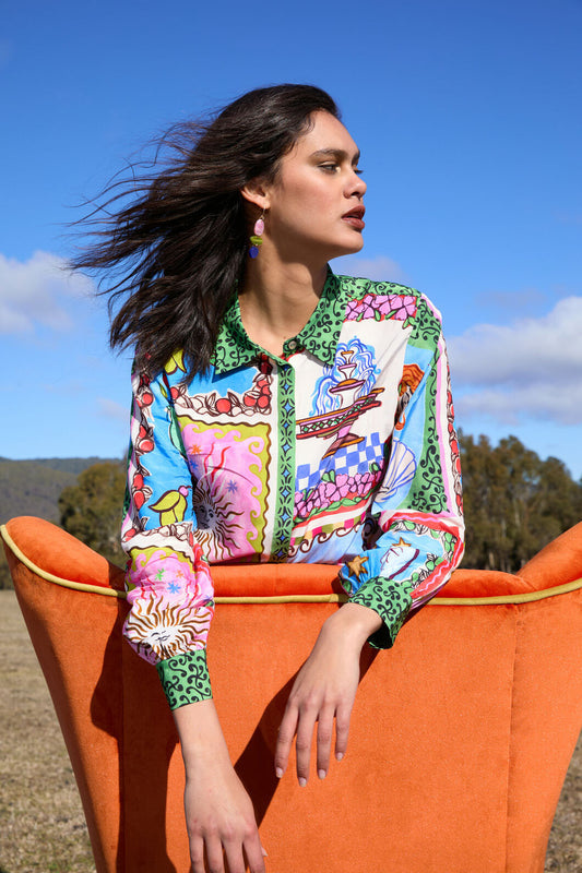 Gorman - Good Fortune Placement Shirt - print