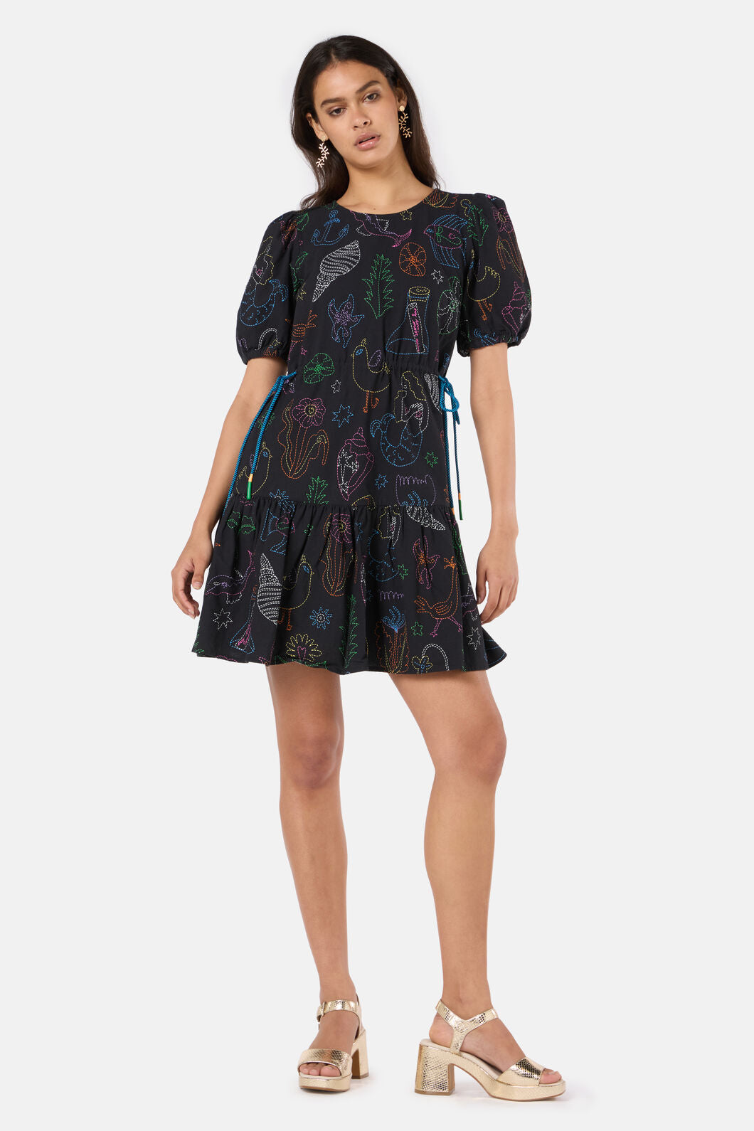 Gorman - Sirena Rope Smock Dress - print