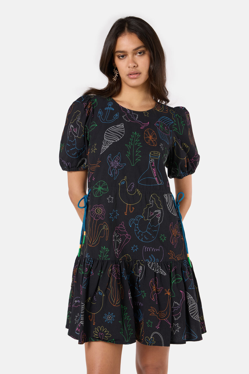 Gorman - Sirena Rope Smock Dress - print