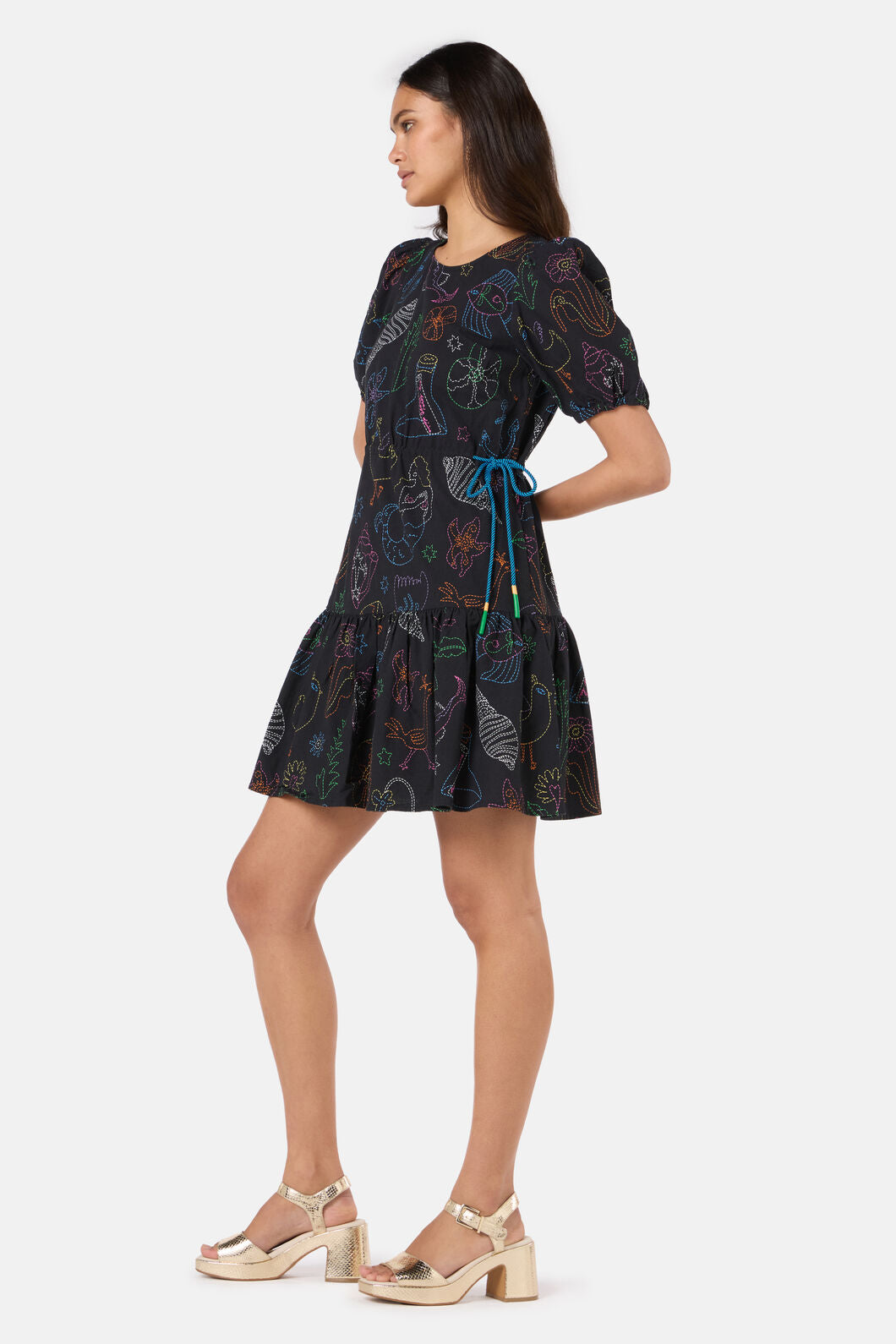 Gorman - Sirena Rope Smock Dress - print