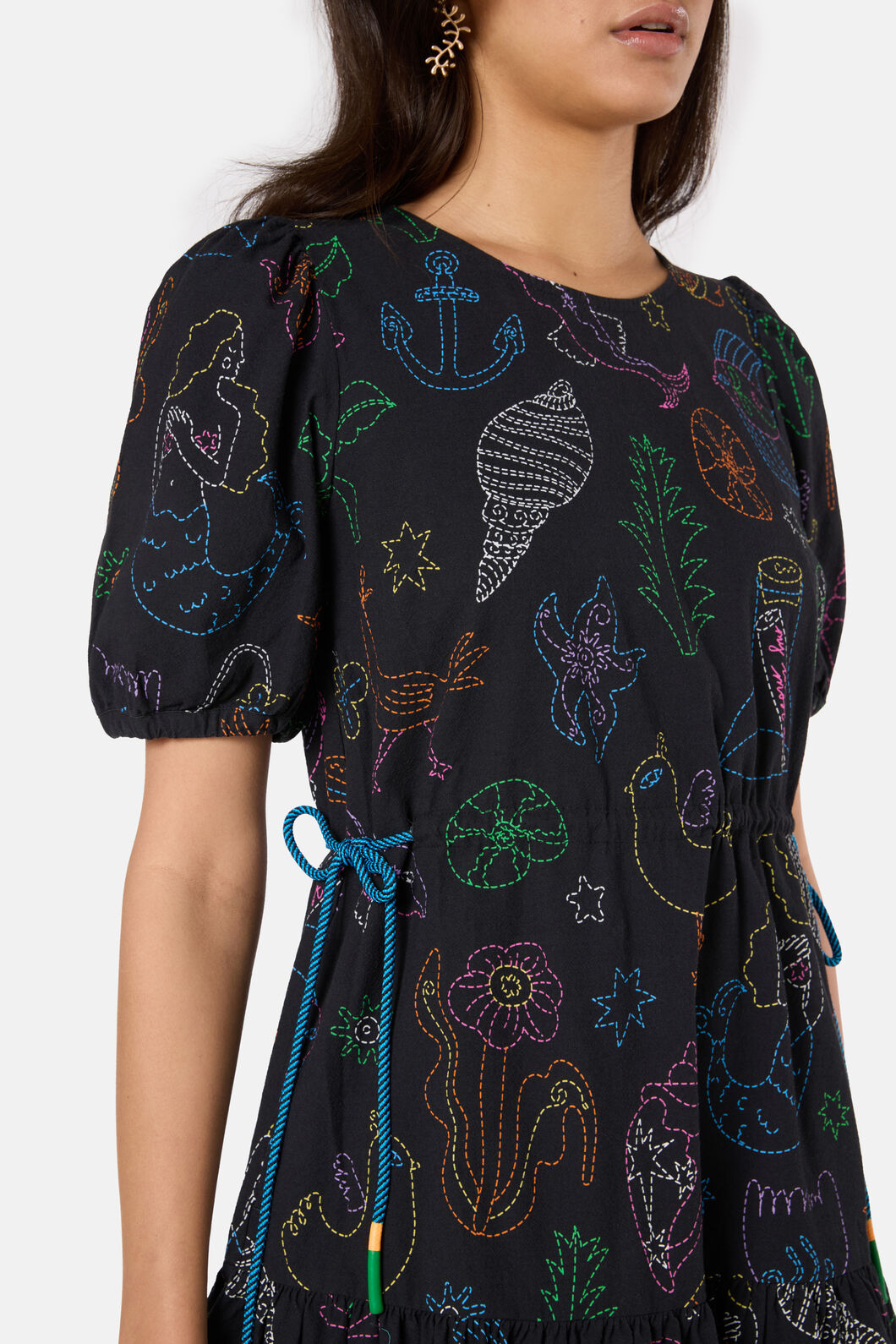 Gorman - Sirena Rope Smock Dress - print