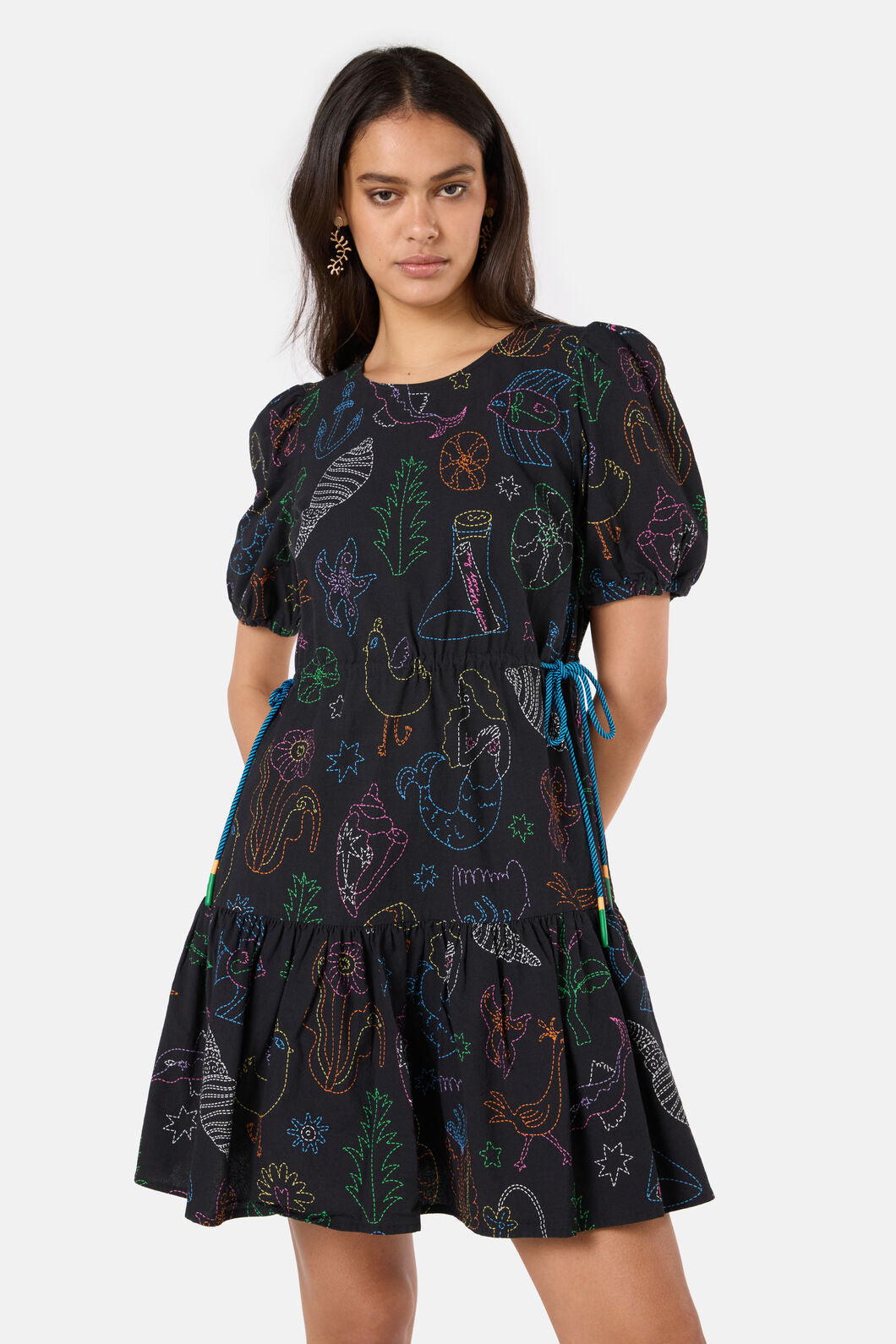 Gorman - Sirena Rope Smock Dress - print