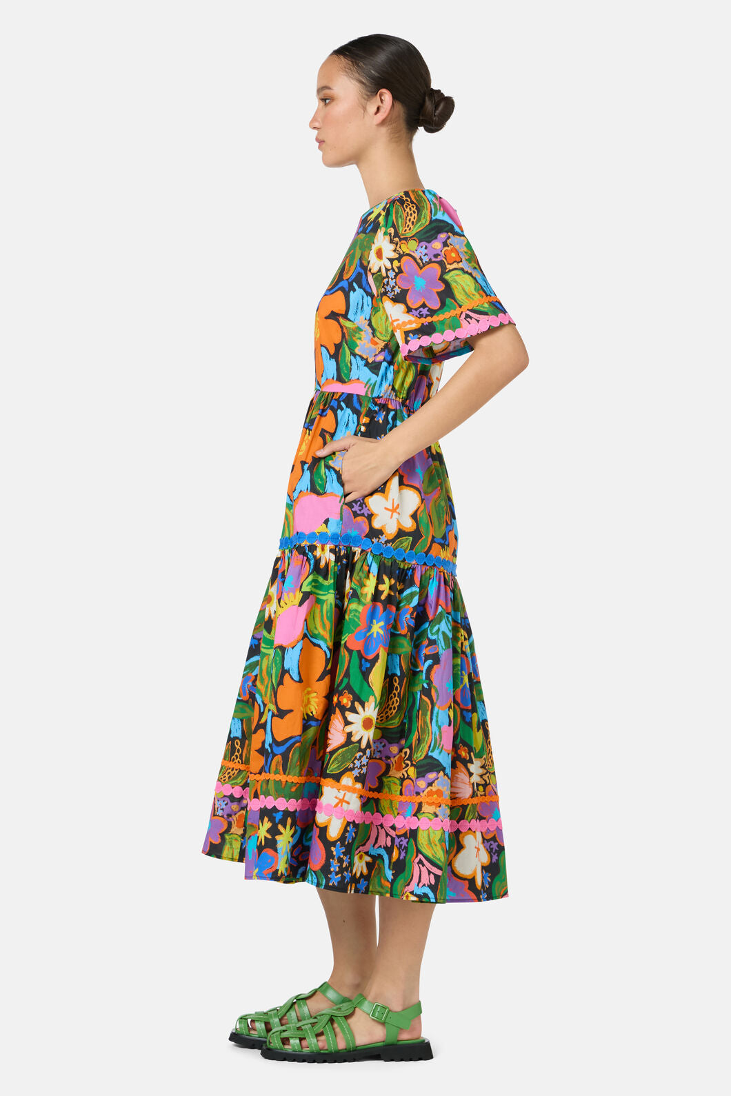 Gorman - Midnight Garden Tiered Dress - print
