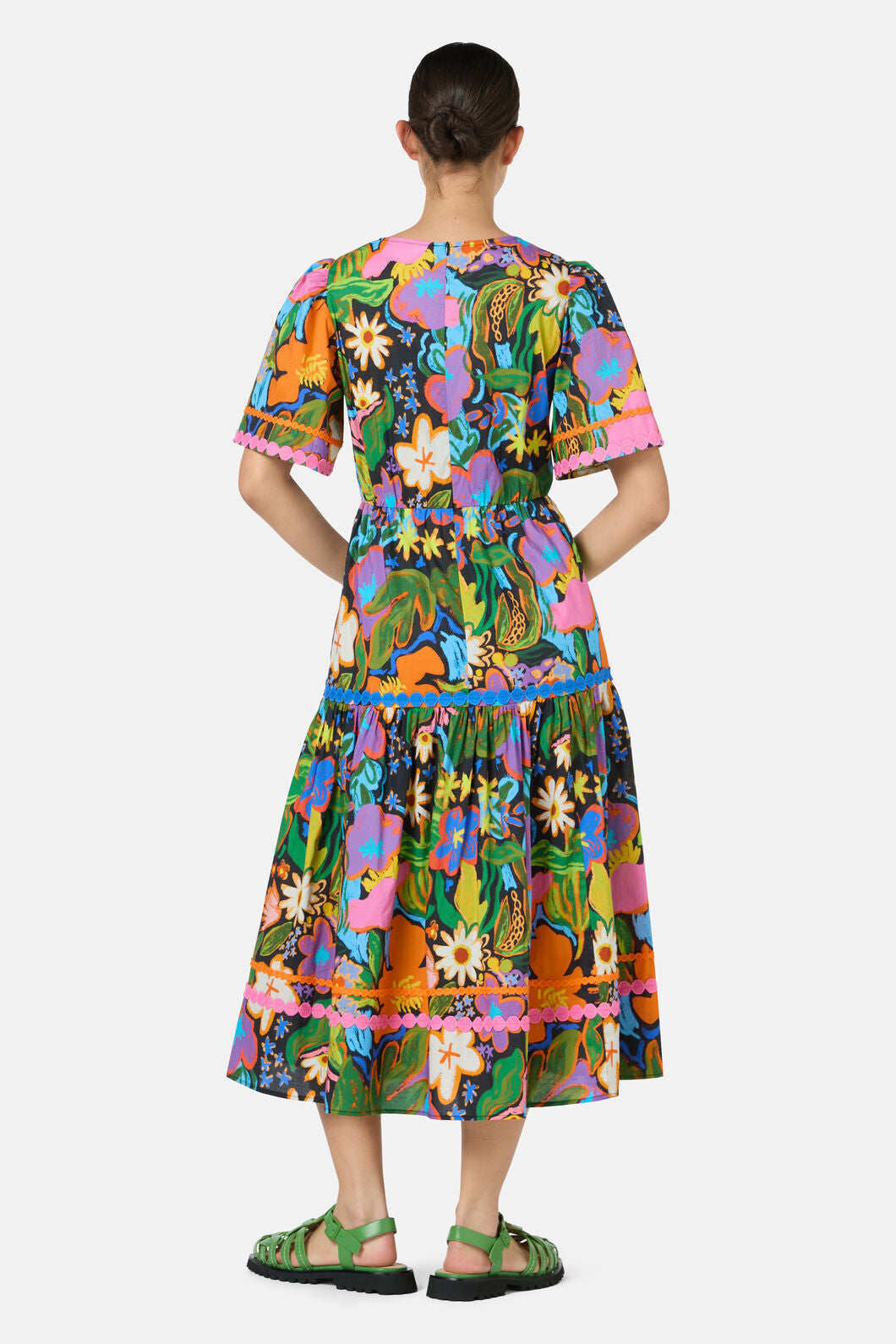 Gorman - Midnight Garden Tiered Dress - print