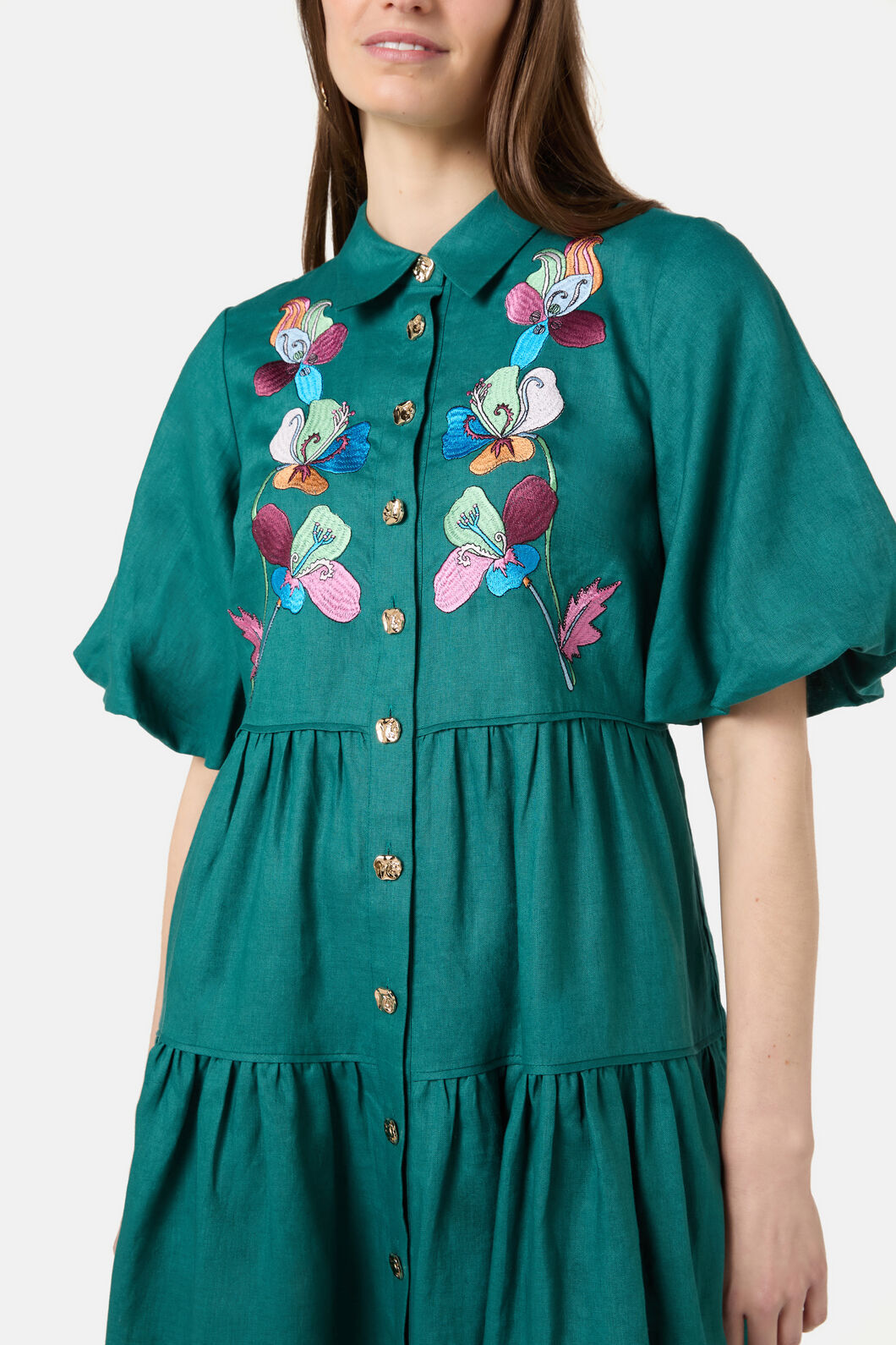 Gorman - Flora Aurora Smock Dress - green