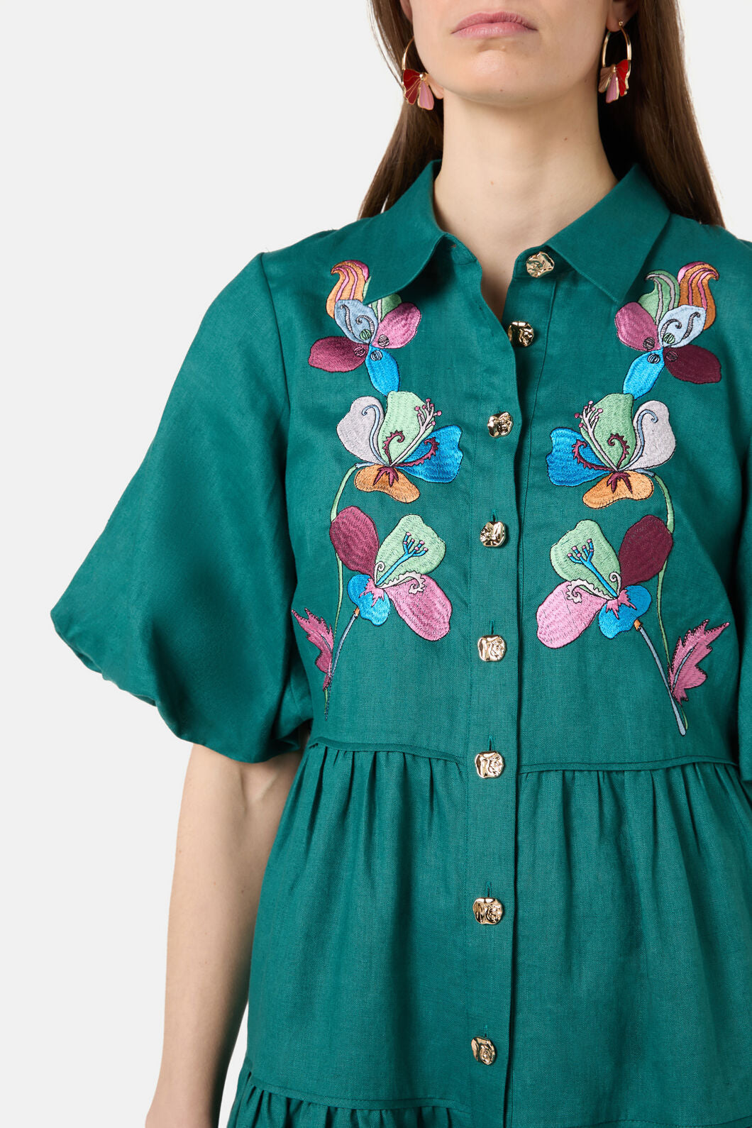 Gorman - Flora Aurora Smock Dress - green