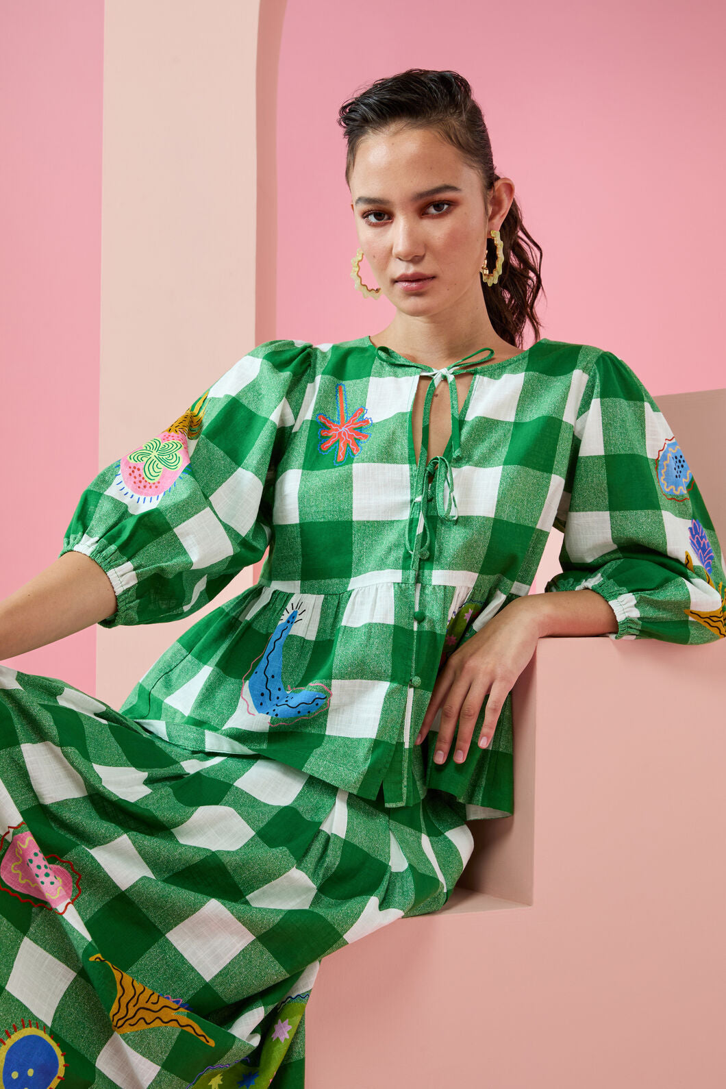 Gorman - Rainforest Diaries Blouse - check