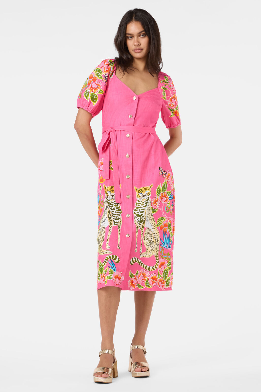 Gorman - Plum Harvest Party Dress - print