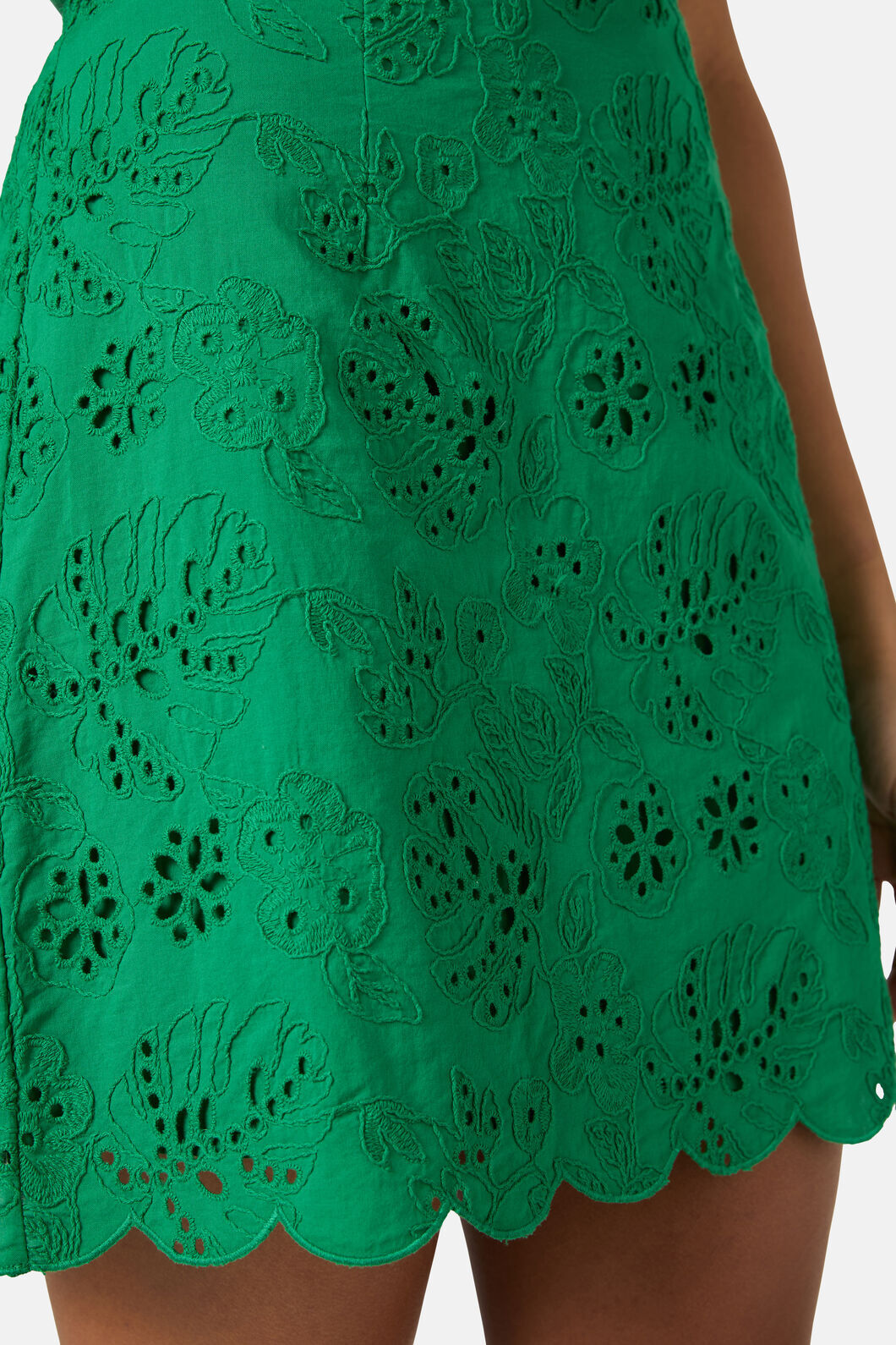 Gorman - Fern Anglaise Scallop Skirt - green