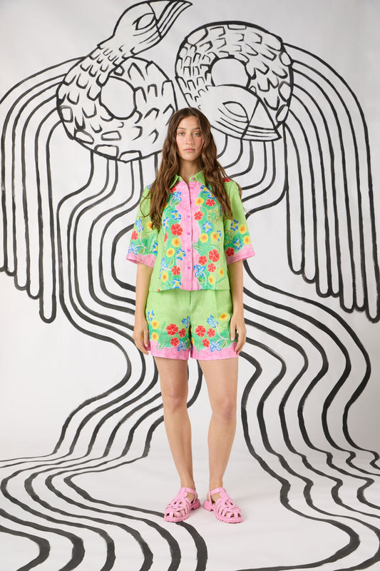 Gorman - Botanica Linen Print Shorts - print