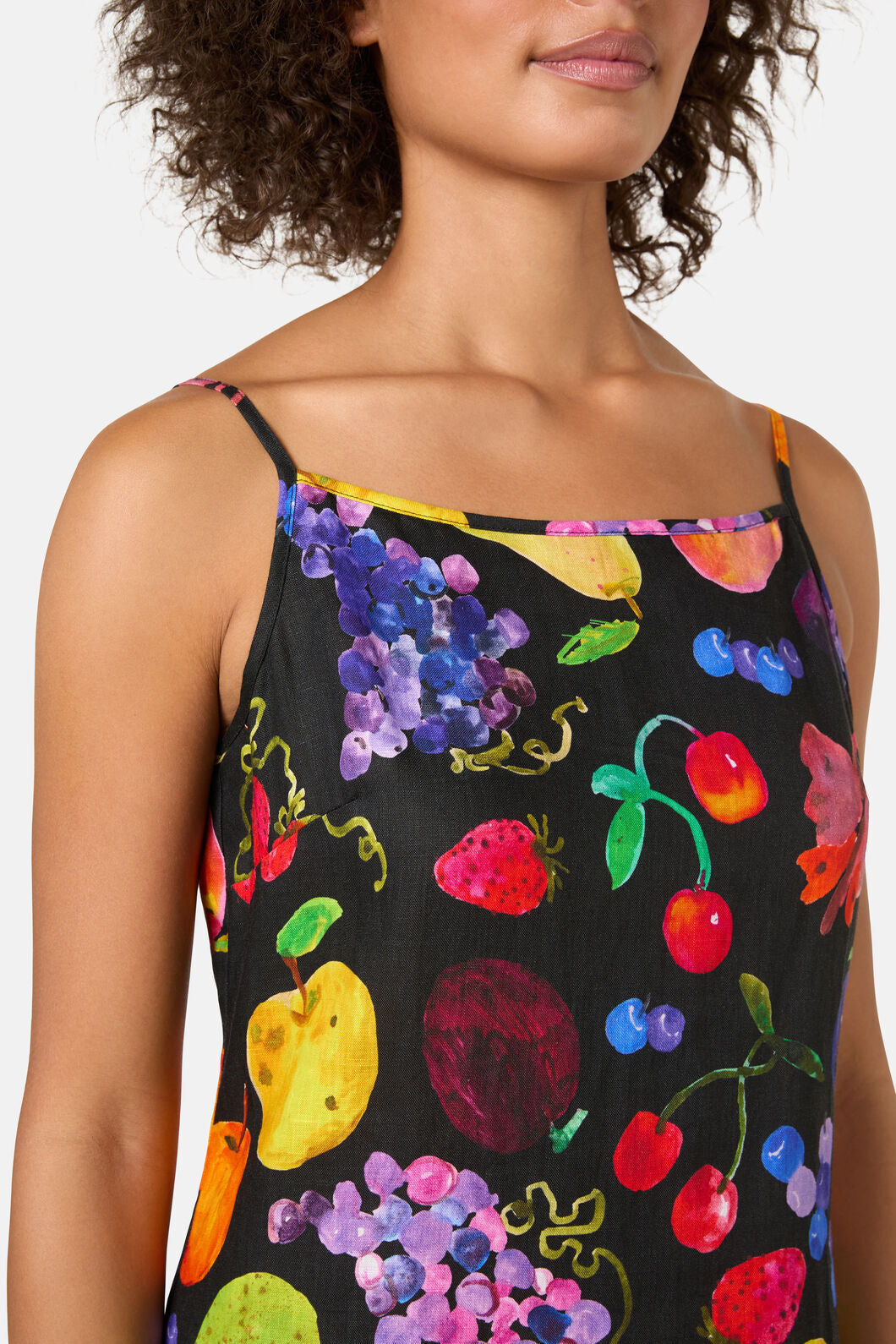 Gorman - Fruit Party Linen Slip Dress - print