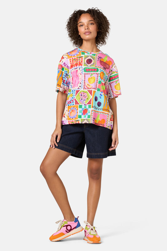 Gorman - Fruit Party Print OversizedTee - print