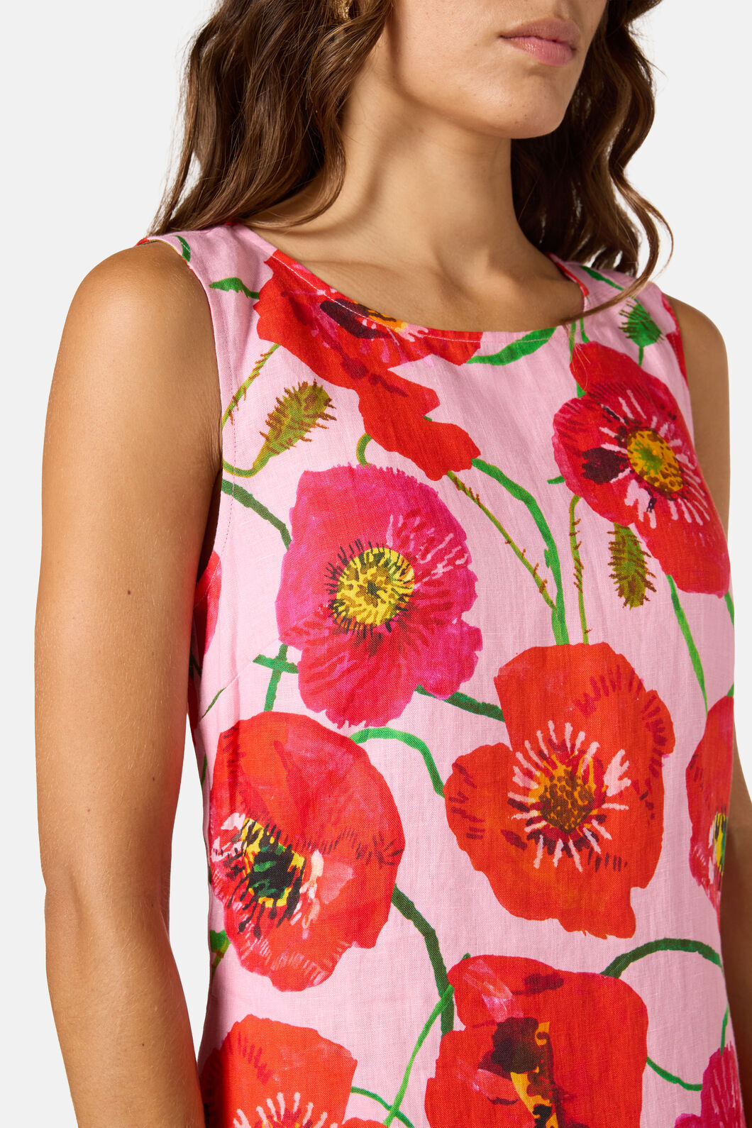 Gorman - Poppies Print Linen Dress - print
