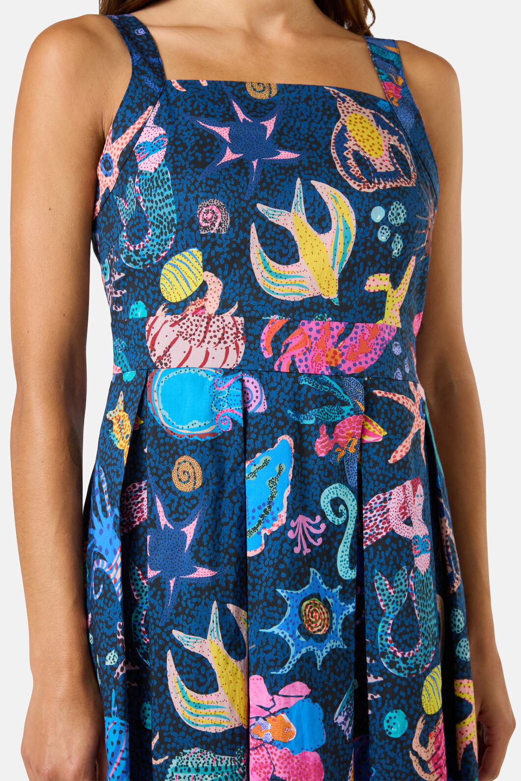 Gorman - Mermaid Print Apron Dress - print