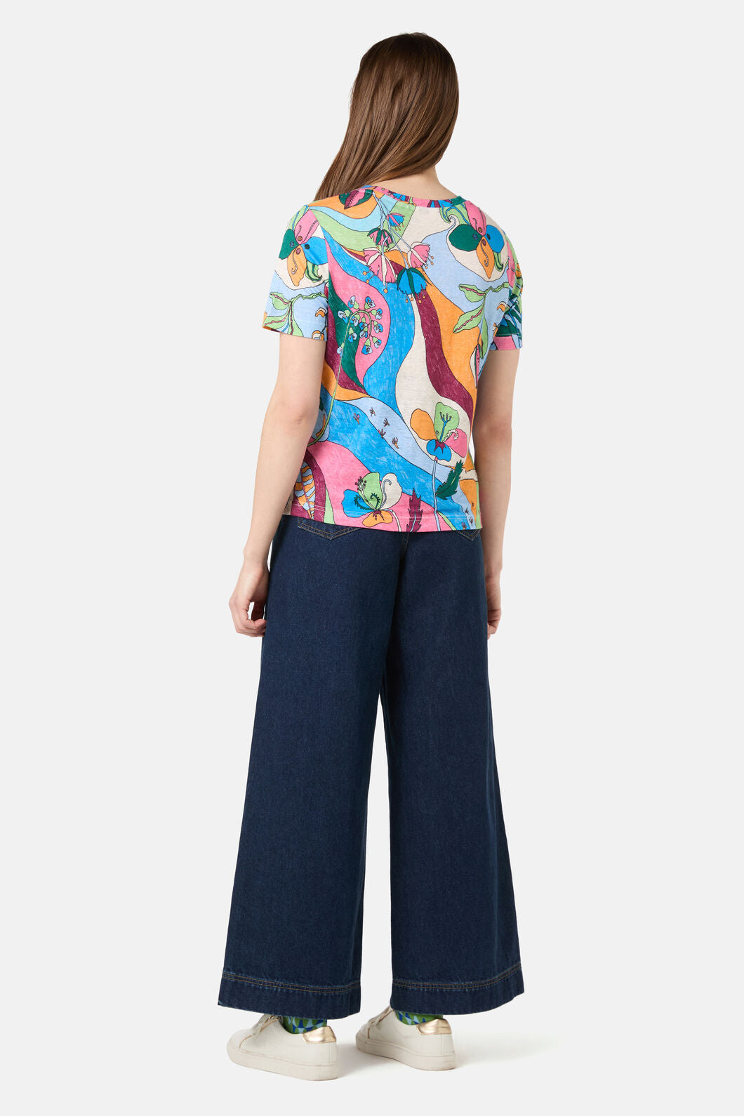 Gorman - Flora Aurora Hemp Tee - print