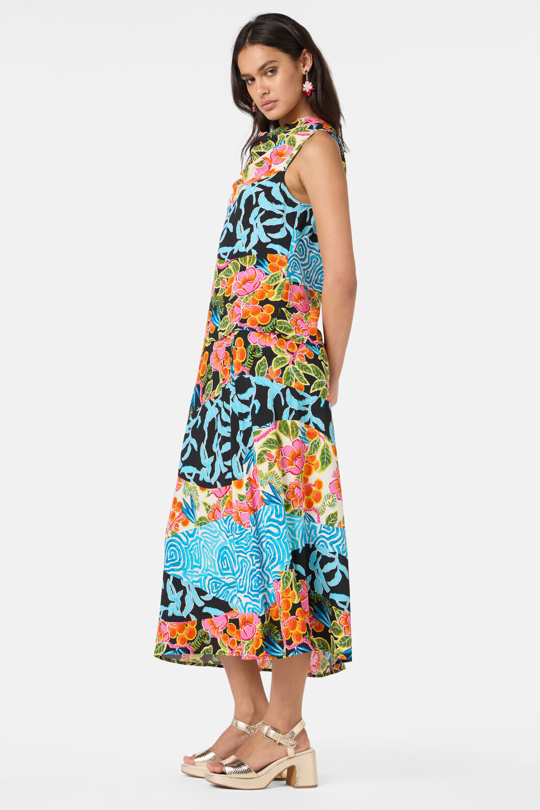 Gorman - Plum Harvest Patchwork Top - print