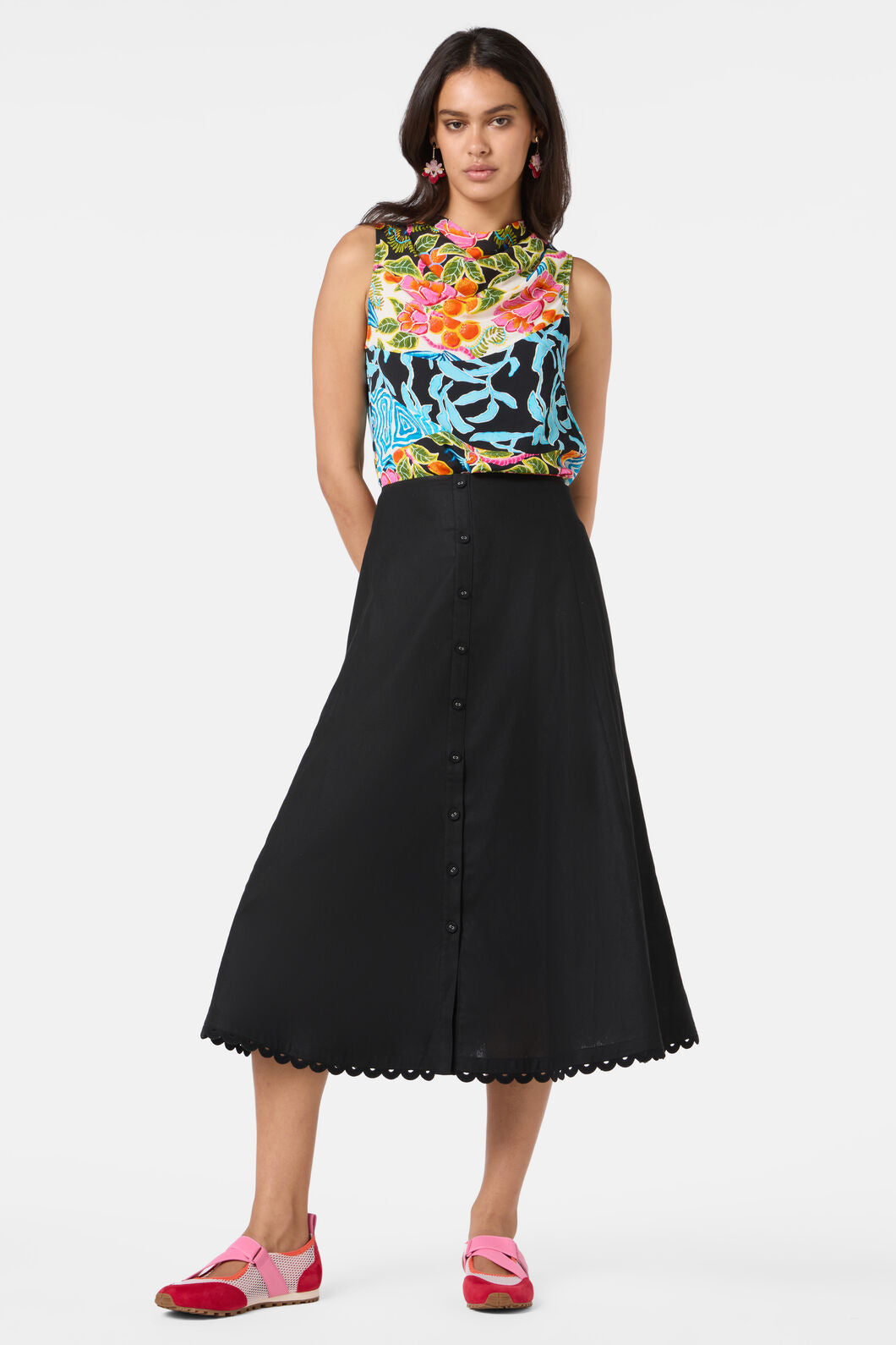 Gorman - Plum Harvest Patchwork Top - print