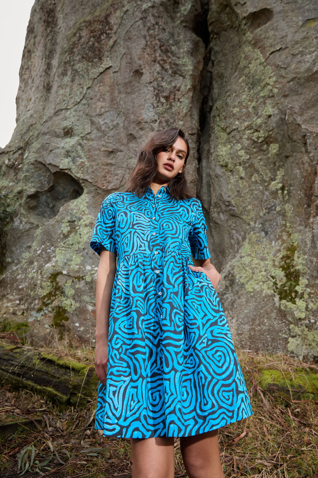 Gorman - Swirl Harvest Shirt Dress - print