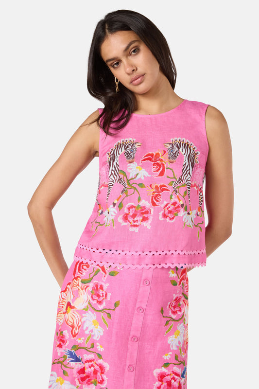 Gorman - Zebra Crossing Tank - print