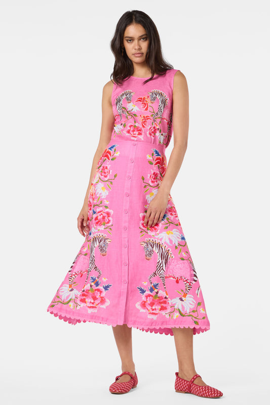 Gorman - Zebra Crossing Midi Skirt - print