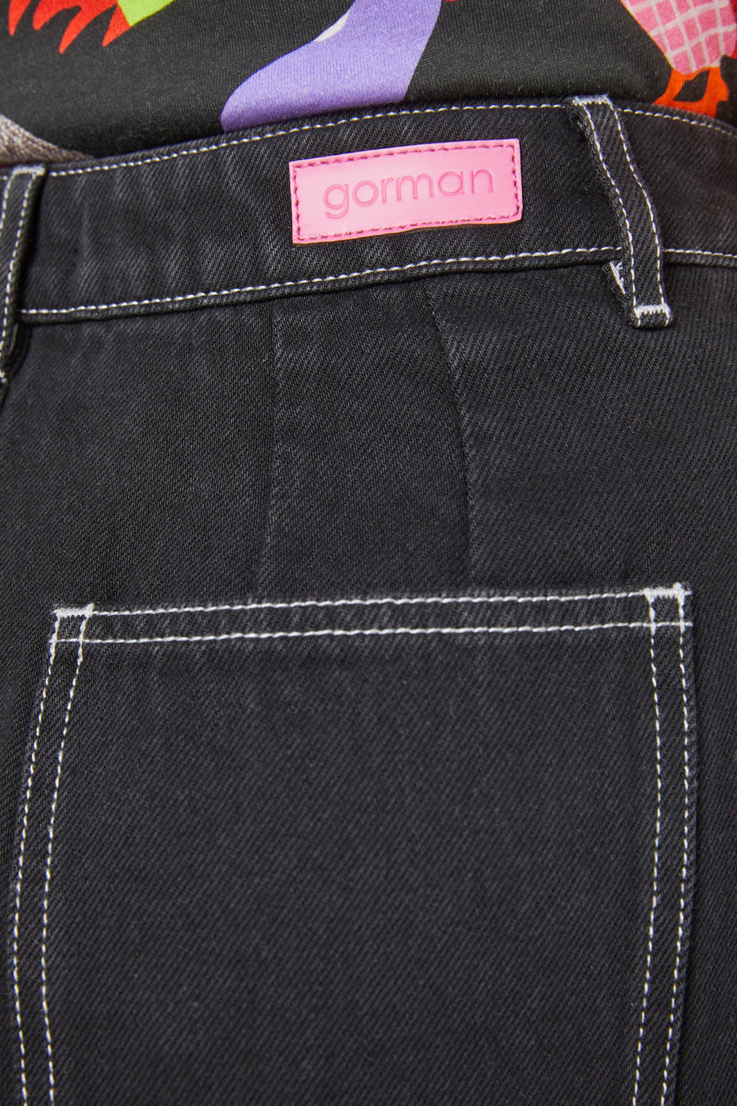 Gorman - Midnight Denim Skirt - black