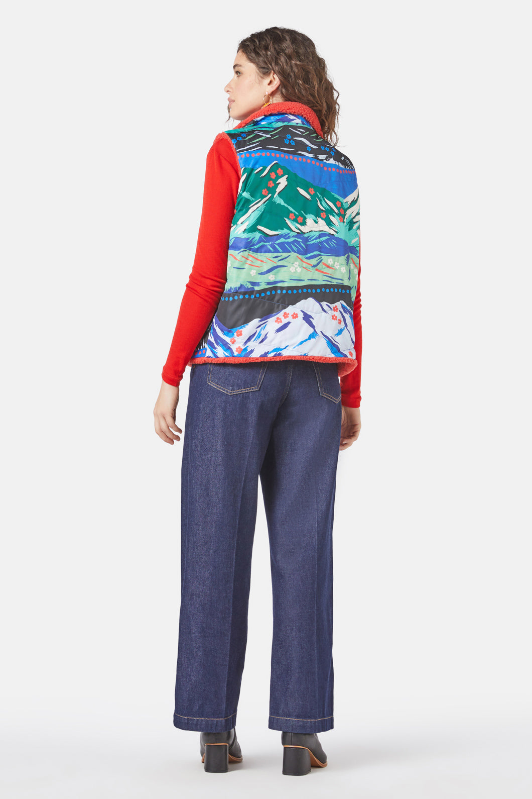 Gorman - Ranges Reversible Sherpa Vest - print