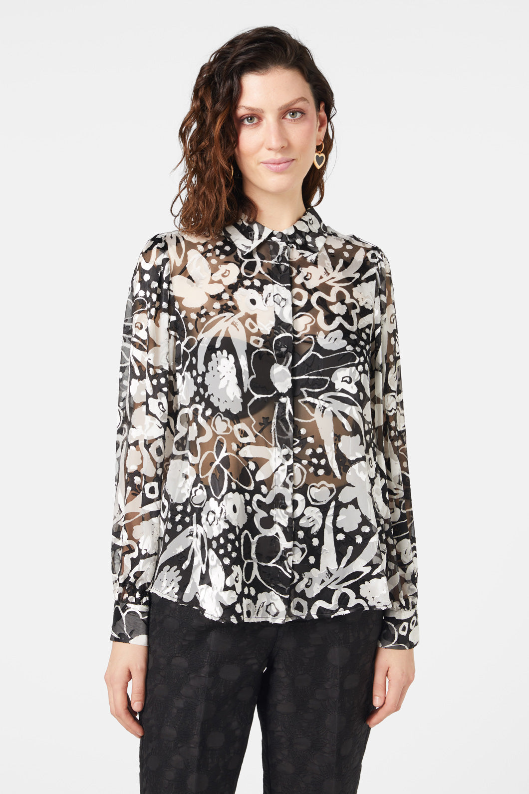 Gorman - Snow Day Frilly Shirt - print