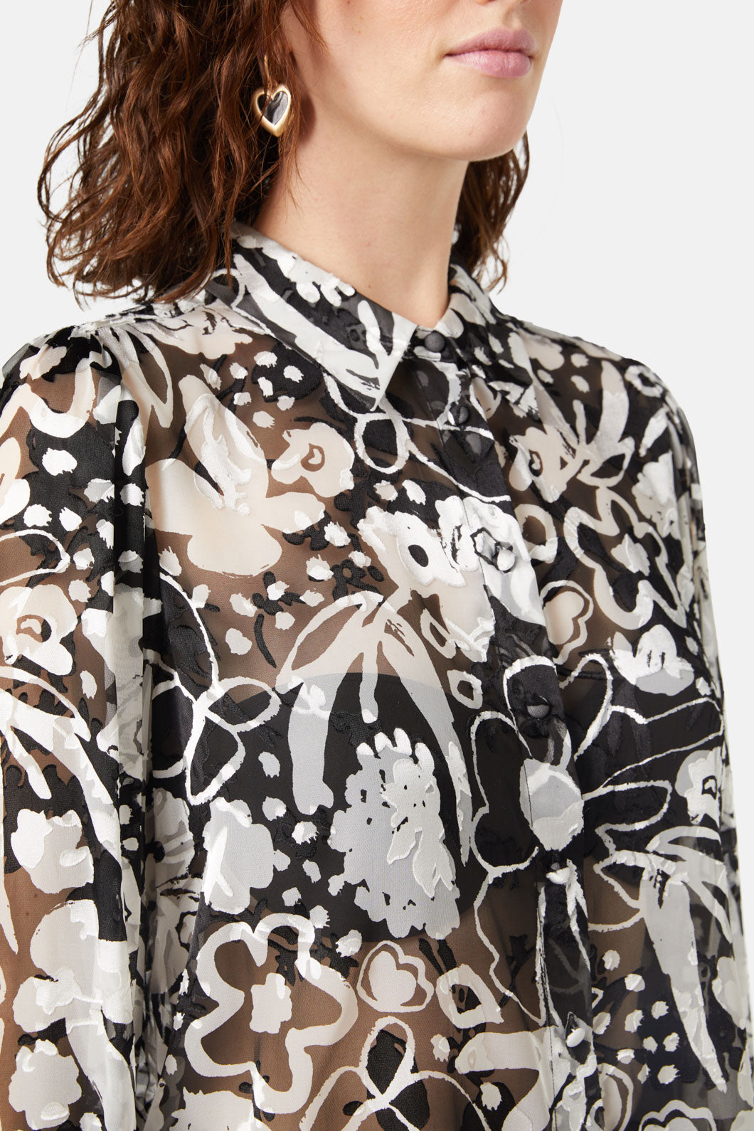 Gorman - Snow Day Frilly Shirt - print