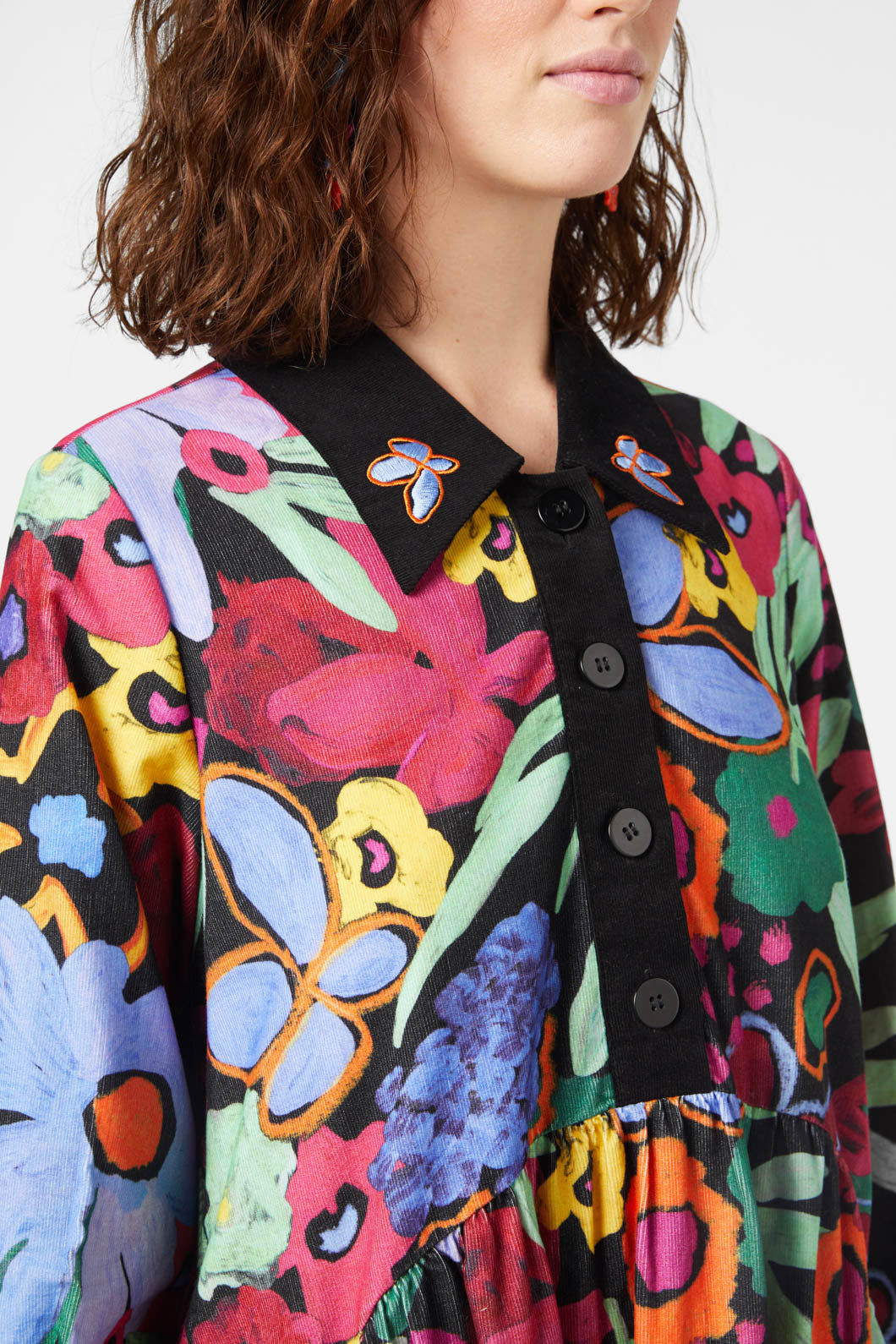 Gorman - Brushed Bouquet Smock Dress - print