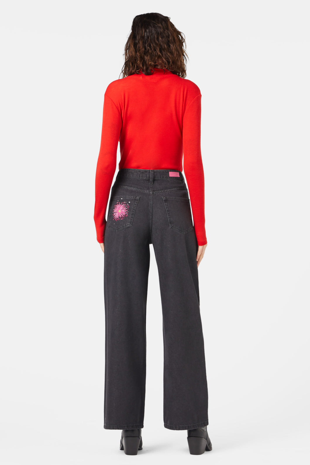 Gorman - Winter Waratah Embroidered Jeans - black