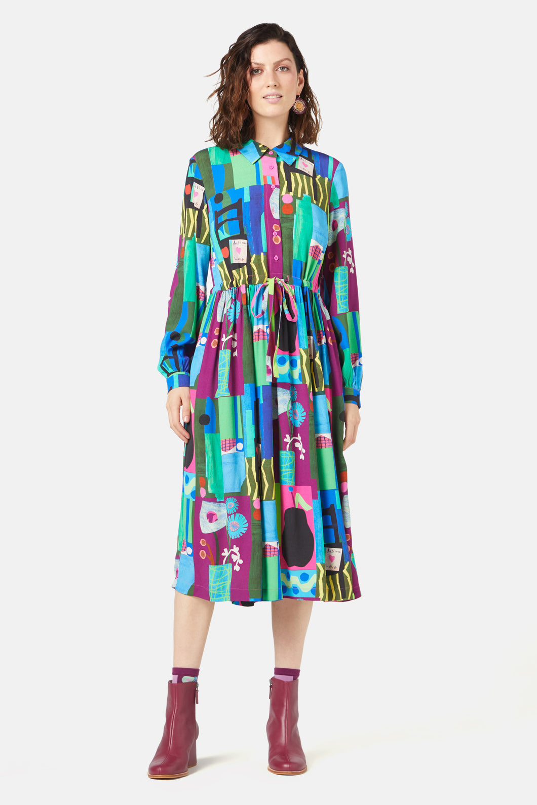 Gorman - Collage Notes Dress - print