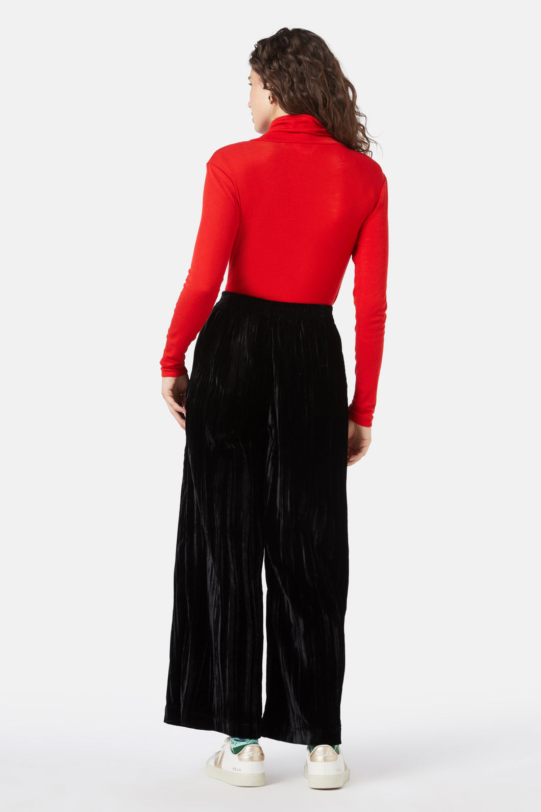 Gorman - Crushed Velour Culotte - black