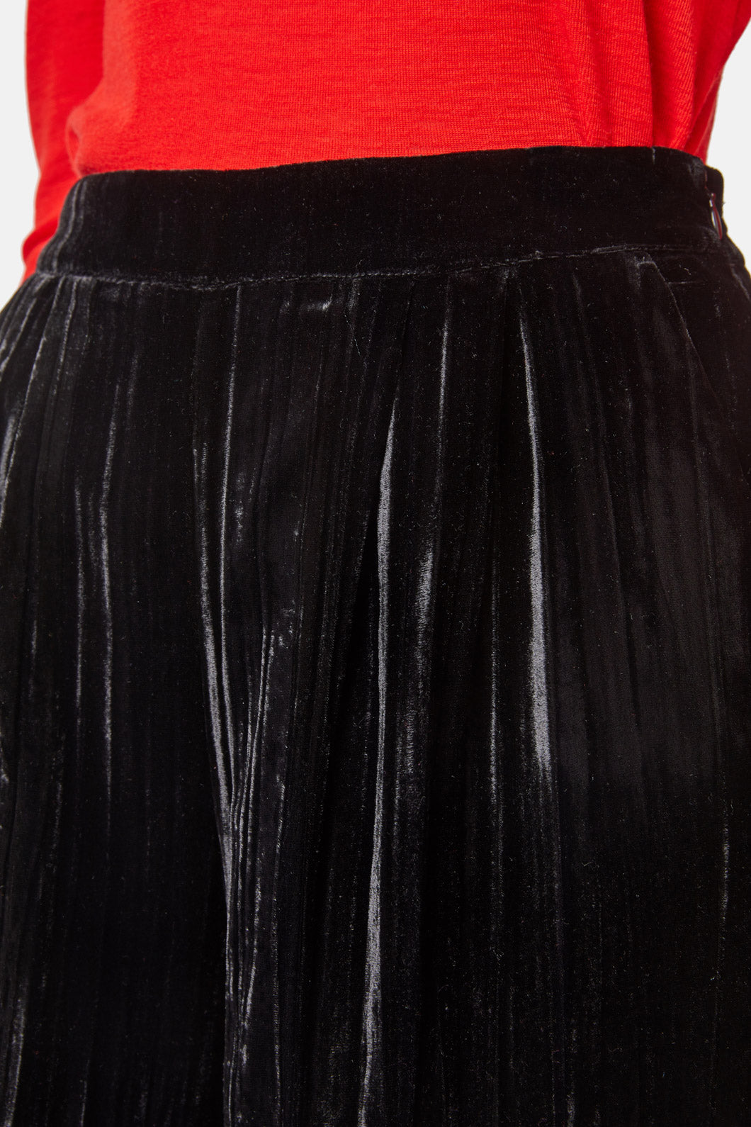 Gorman - Crushed Velour Culotte - black