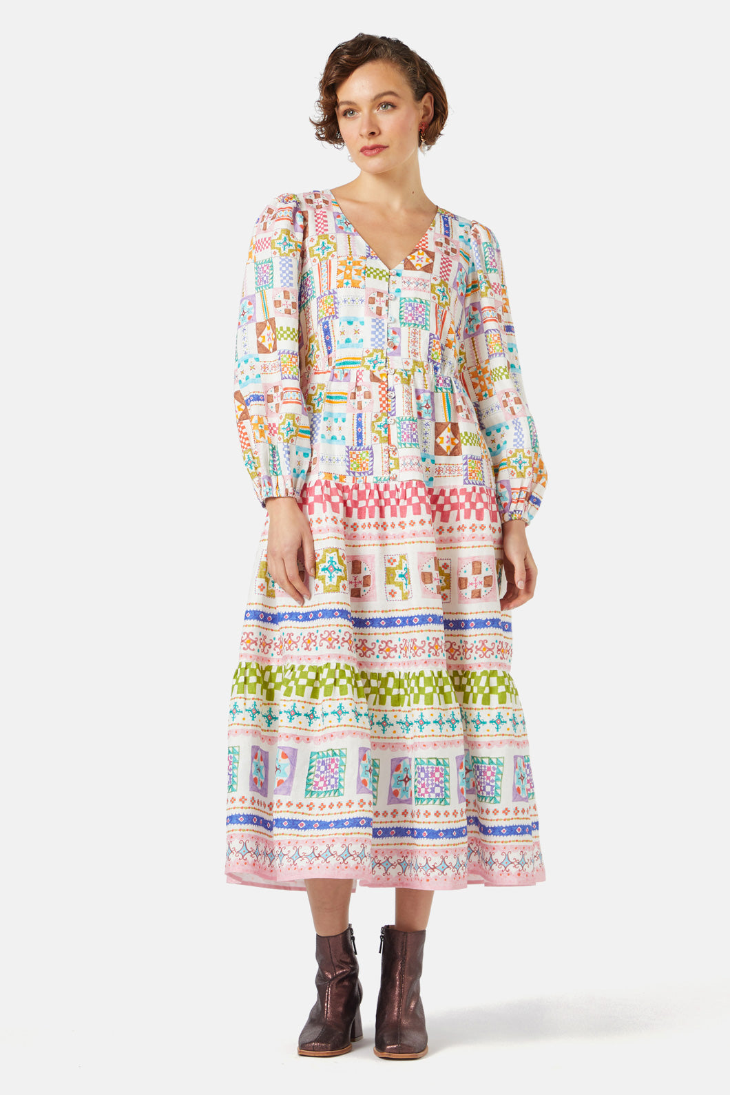 Gorman - Stained Glass Tiered Dress - print