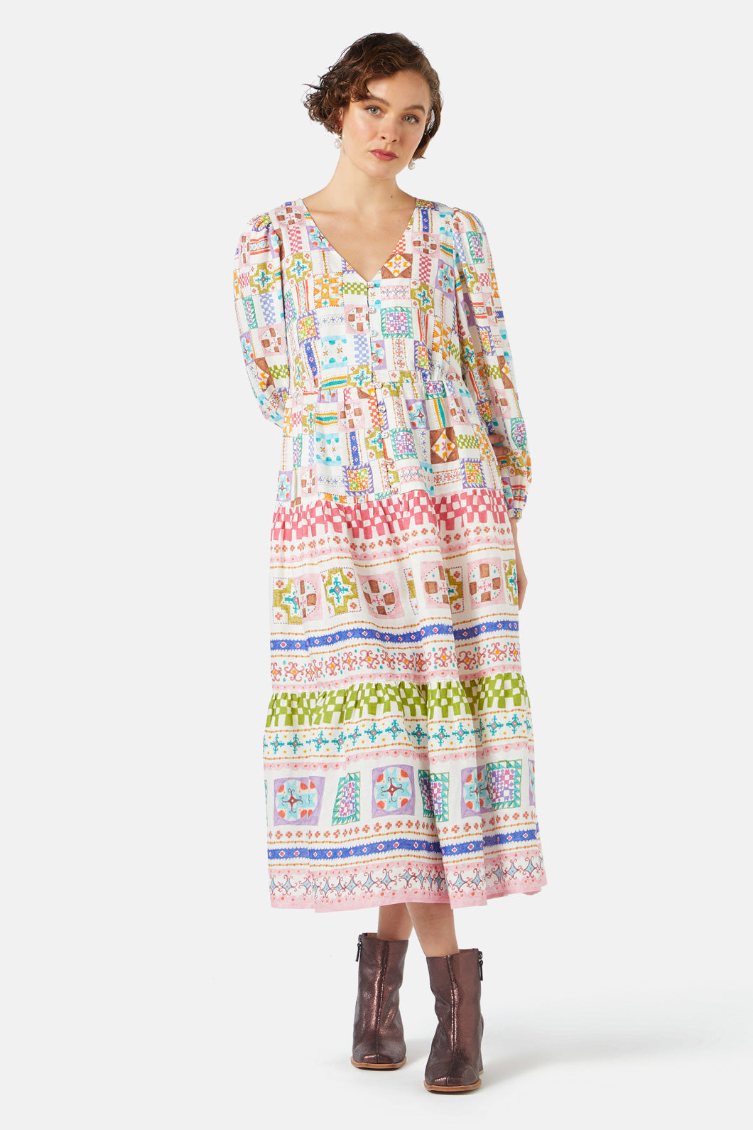 Gorman - Stained Glass Tiered Dress - print