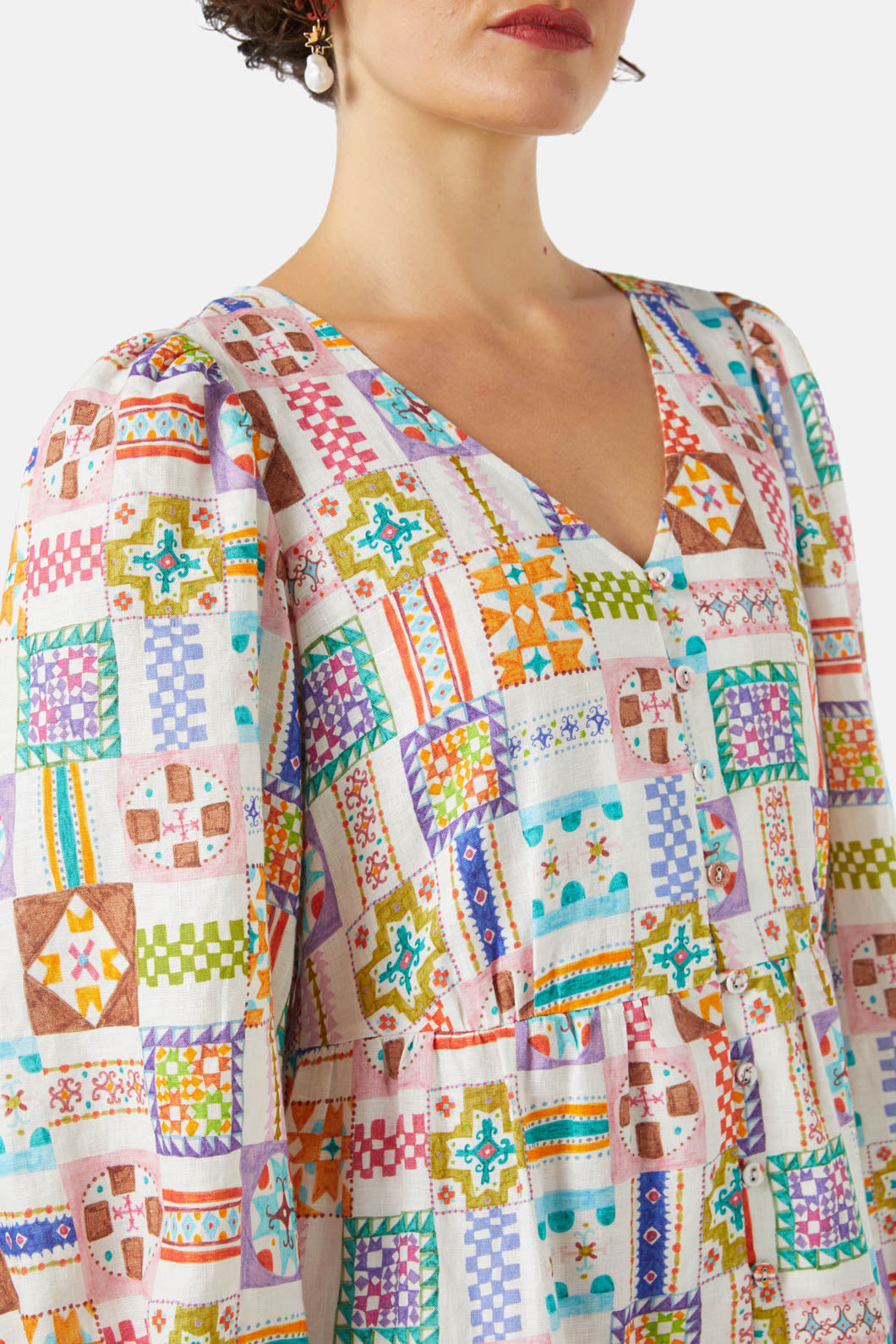 Gorman - Stained Glass Tiered Dress - print