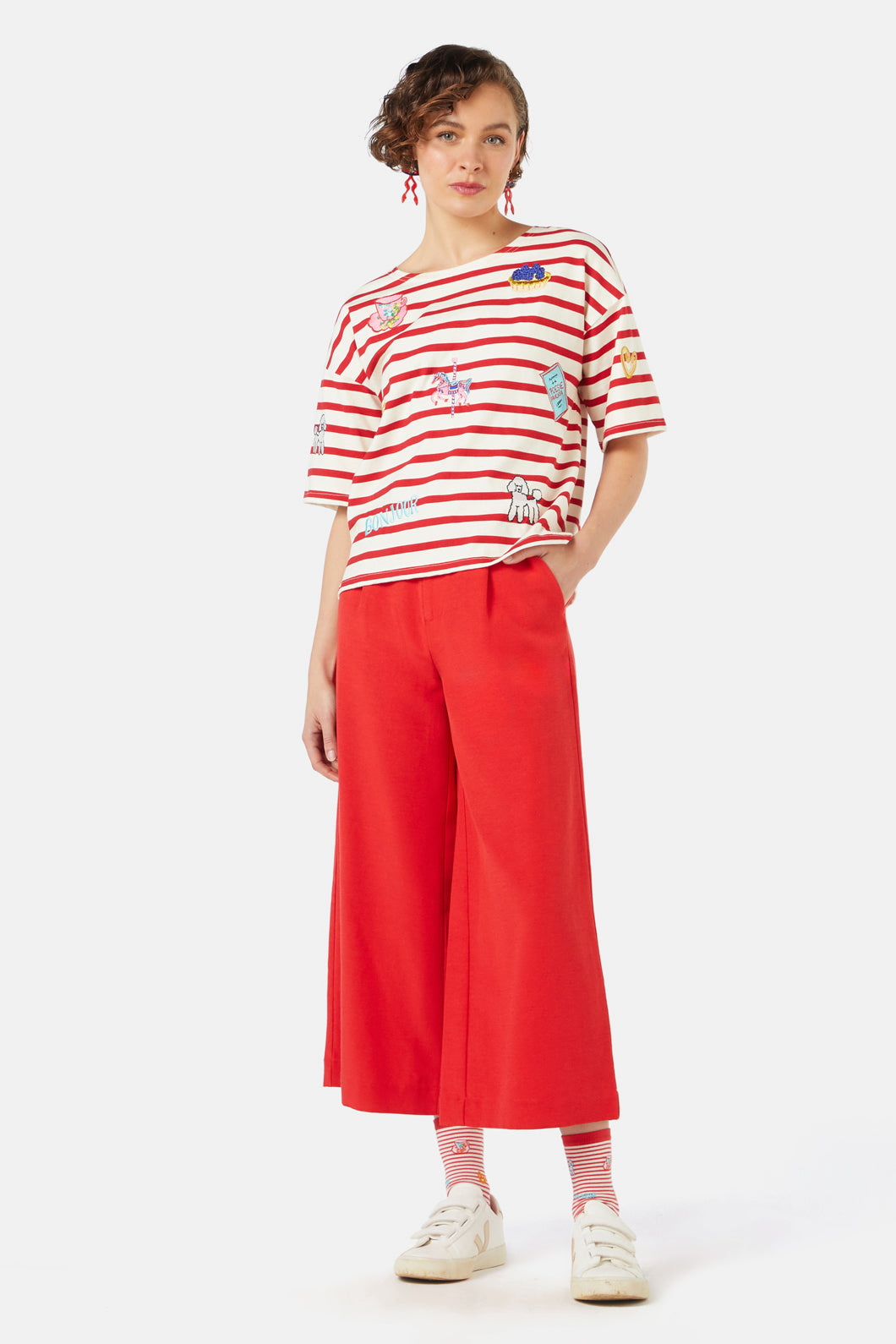 Gorman - Voulez Vous Oui Non Tee - stripe