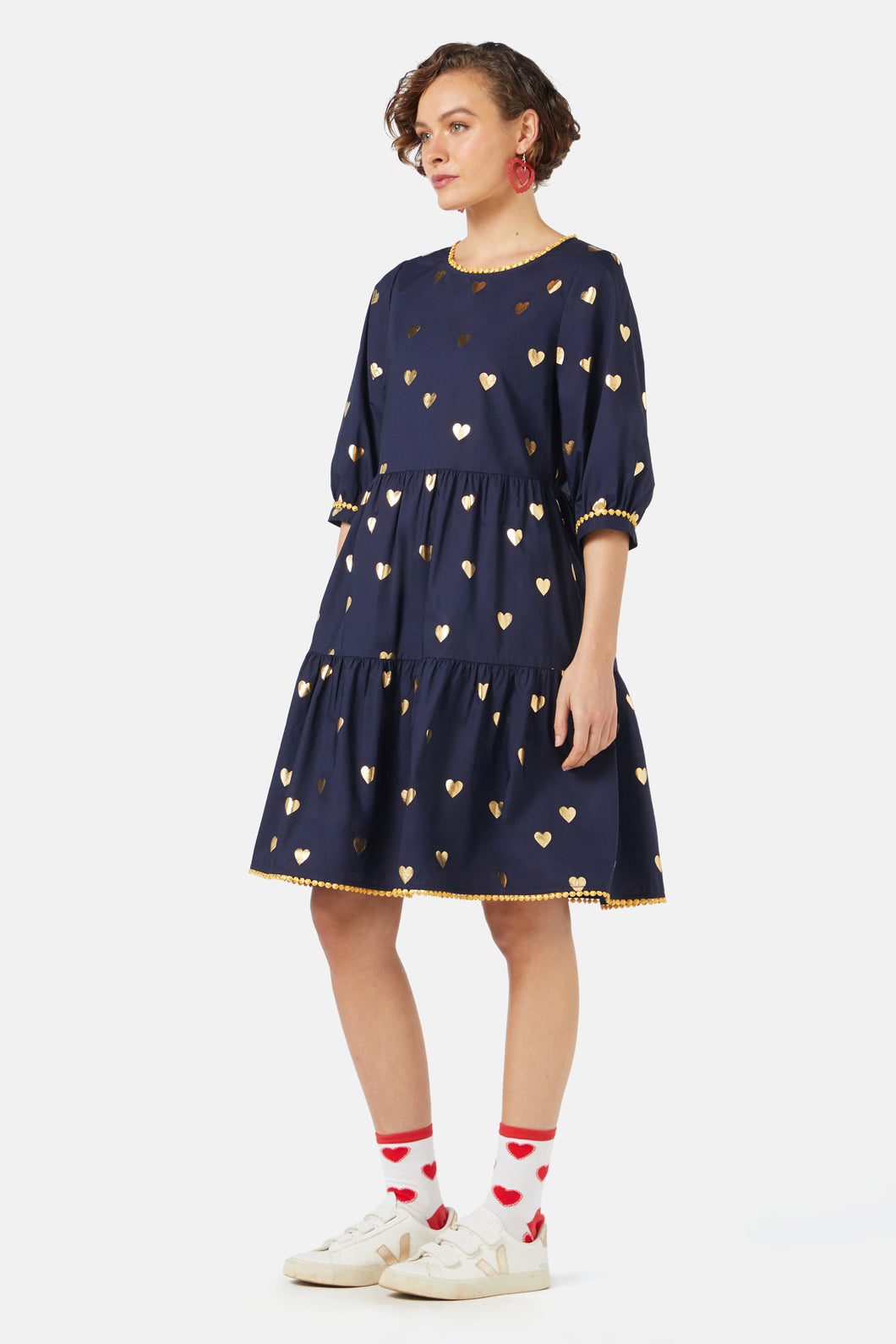 Gorman - Gold Romance Smock Dress - navy