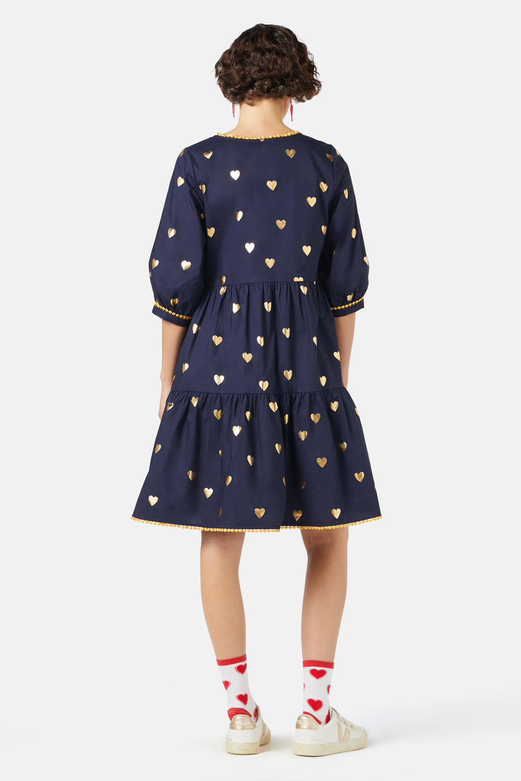 Gorman - Gold Romance Smock Dress - navy