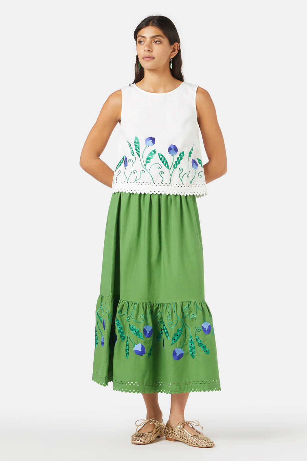 Gorman - Peas Anglaise Tank - white