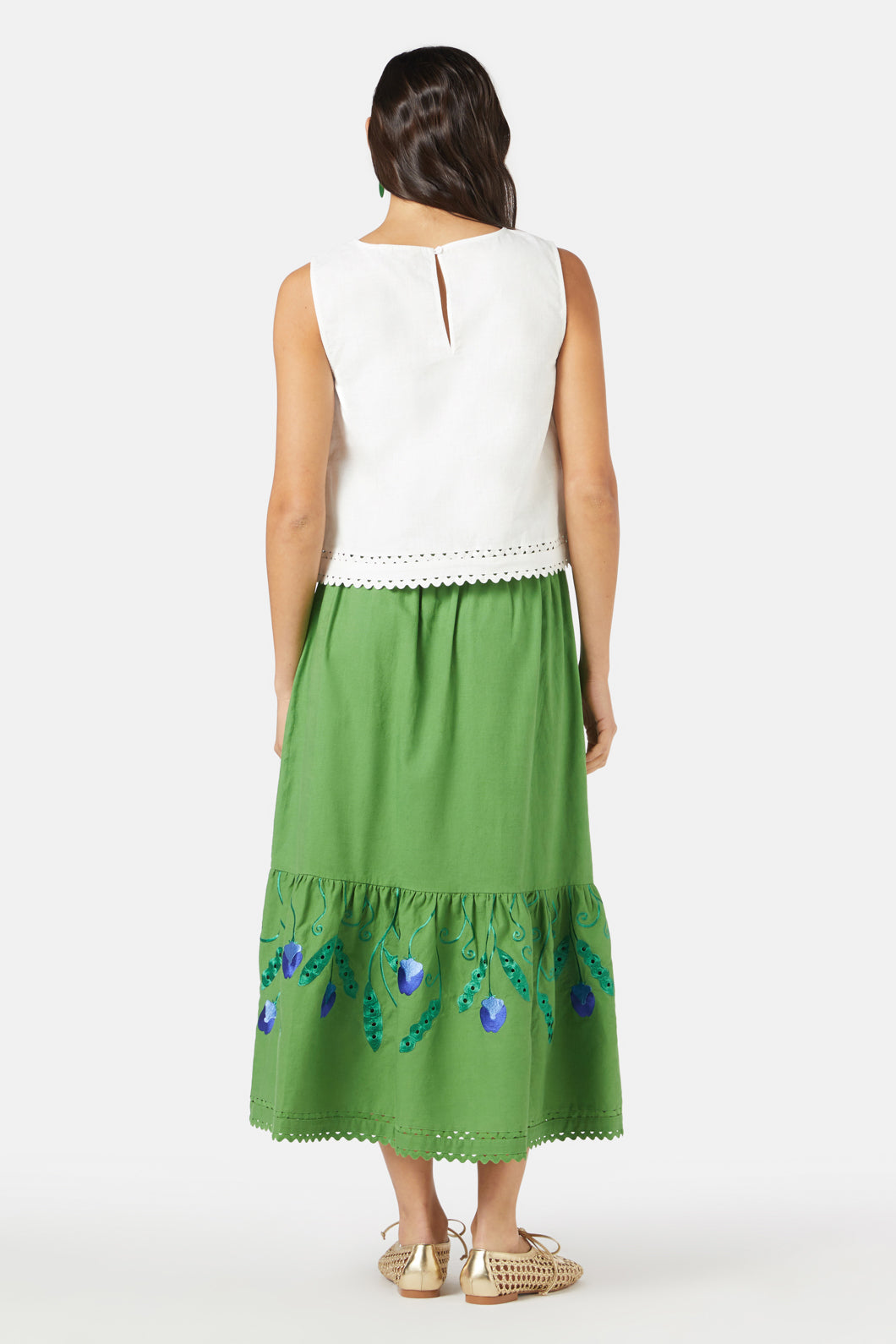 Gorman - Peas Anglaise Tank - white