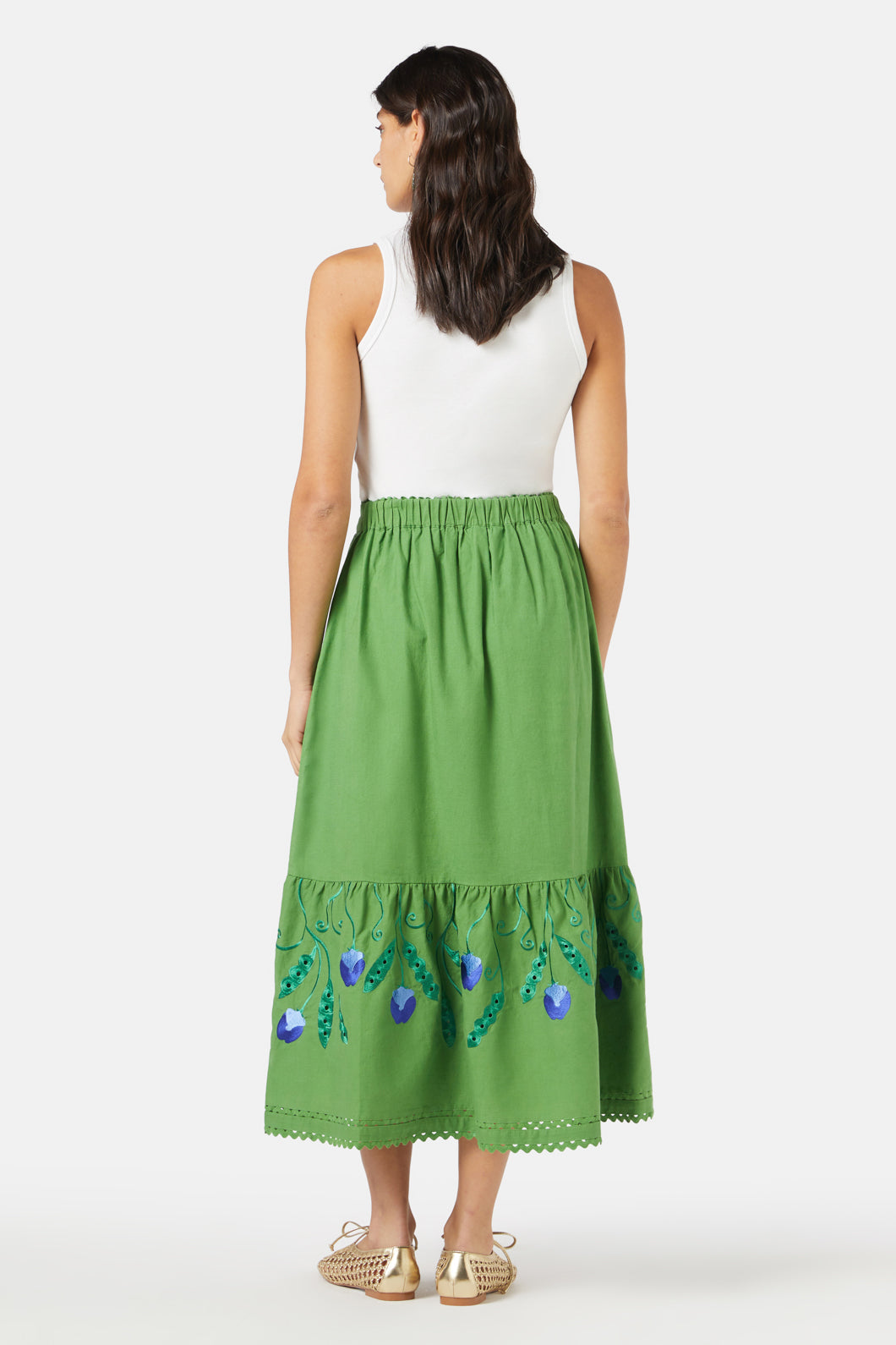 Gorman - Peas Anglaise Skirt - green