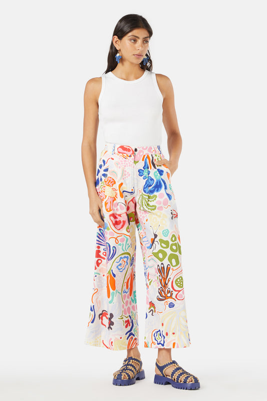 Gorman - Secret Garden Linen Pant - print