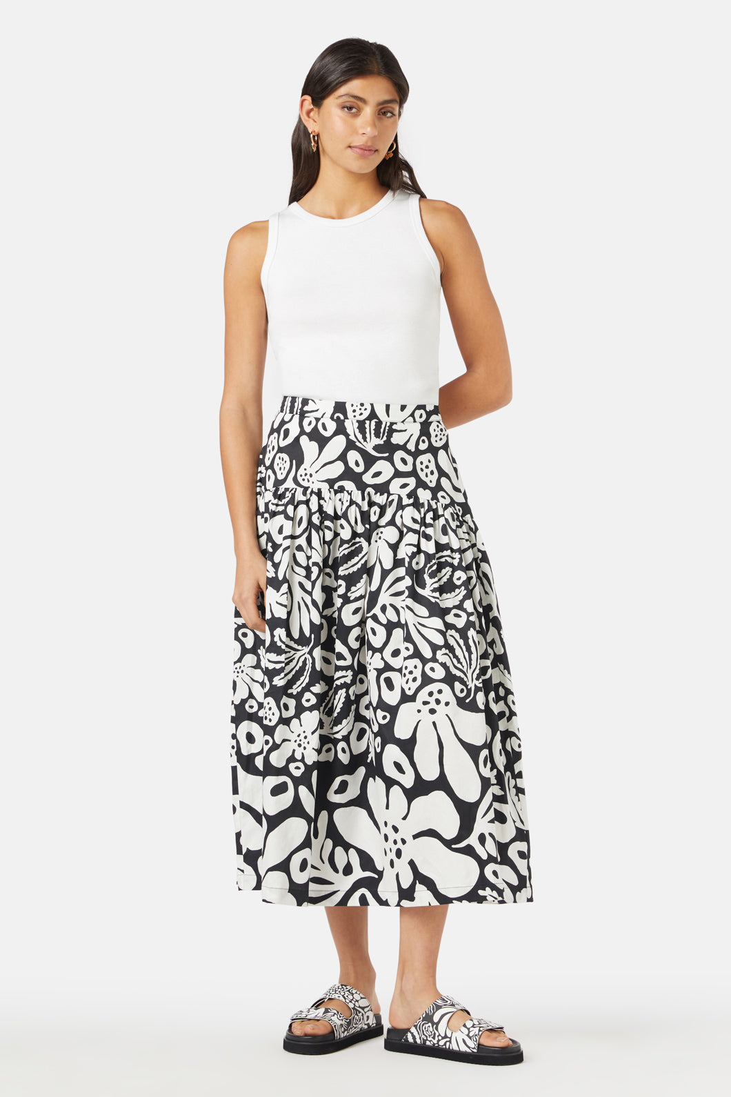 Gorman - Secret Garden Midi Skirt - print