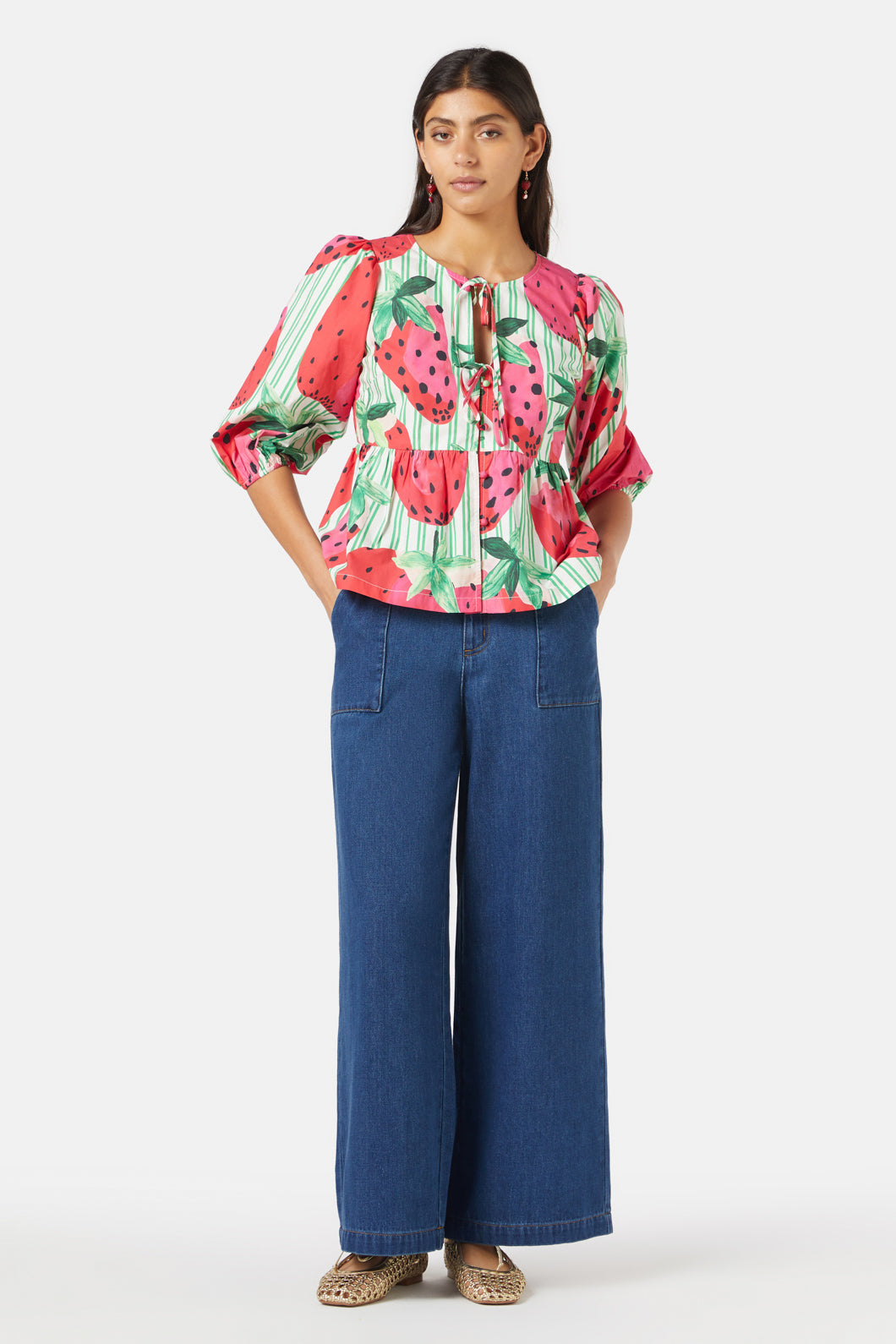 Gorman - Strawberry Patch Smock Top - print