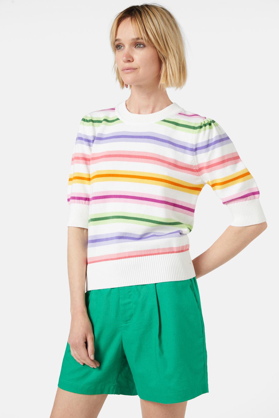 Gorman - Stripey Crayon Knit Top - stripe